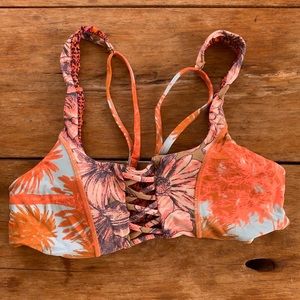 Maaji bikini swim top caged/ lattice front